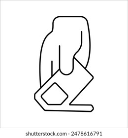 Simple eraser vector icon design