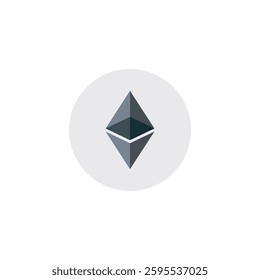Simple Ethereum ETH Cryptocurrrency Logo Design