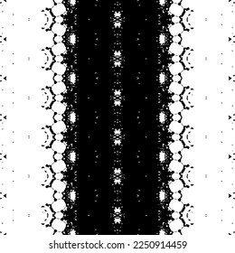 Simple Ethnic Boho Batik. Black Color Scribble Pattern. Black Colour Dark Doodle Pattern. Native Ink Scribble Vector. Abstract Stripe Dark Pattern. Ethnic Hand Art Print. Seamless Art Tribal Repeat