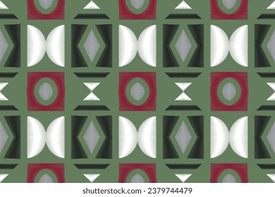 Sencillo dibujo de diseño étnico. Patrón geométrico étnico tradicional Diseño Es un patrón creado combinando formas geométricas. Crear hermosos patrones de tela. Diseño para impresión.