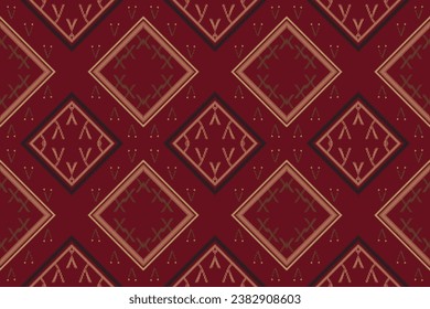 Simple ethnic design drawing. Geometric ethnic pattern traditional Design It is a pattern created by combining geometric shapes. Create beautiful fabric patterns. Design for print.