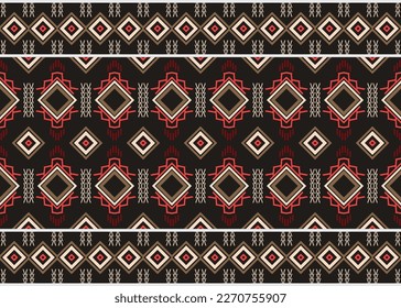 Simple ethnic design drawing. traditional patterned old saree dress design It is a pattern geometric shapes. Create beautiful fabric patterns. Design for print. Using in the fashion industry.