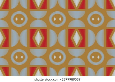 Simple ethnic design. Geometric ethnic pattern traditional Design It is a pattern created by combining geometric shapes. Create beautiful fabric patterns. Design for print.