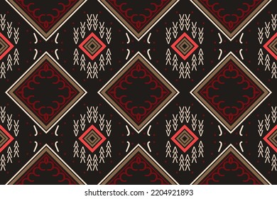 Simple ethnic design patterns. traditional patterned vector It is a pattern created by combining geometric shapes. Create beautiful fabric patterns. Design for print. Using in the fashion industry.