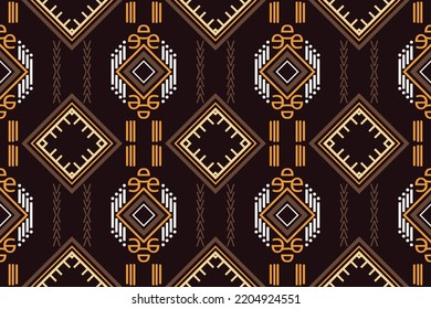 Simple ethnic design patterns. traditional pattern African art It is a pattern created by combining geometric shapes. Create beautiful fabric patterns. Design for print. Using in the fashion industry.