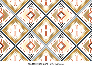 Simple ethnic design patterns. traditional patterned Native American art It is a pattern created by combining geometric shapes. Create beautiful fabric patterns. Design for print fashion industry.
