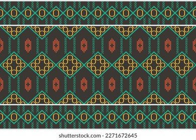 Einfache ethnische Muster. traditionelles afrikanisches Kunstmuster Es ist ein Muster geometrischer Formen. Erstellen Sie schöne Stoffmuster. Design für den Druck. Verwendung in der Modebranche.