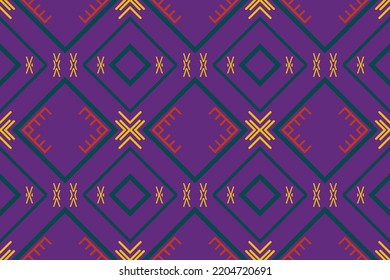 Simple ethnic design. traditional pattern design It is a pattern created by combining geometric shapes. Design for print. Using in the fashion industry.