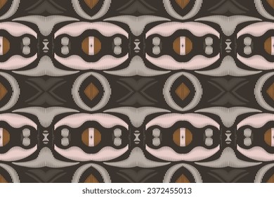 Simple ethnic design. Traditional ethnic pattern design It is a pattern created by combining geometric shapes. Create beautiful fabric patterns. Design for print. Using in the fashion industry.