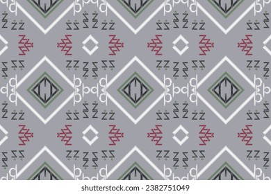 Simple ethnic design. traditional pattern African art It is a pattern created by combining geometric shapes. Create beautiful fabric patterns. Design for print.