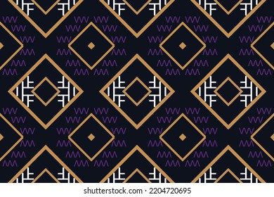 Simple ethnic design. traditional patterned old saree dress design It is a pattern created by combining geometric shapes. Design for print. Using in the fashion industry.