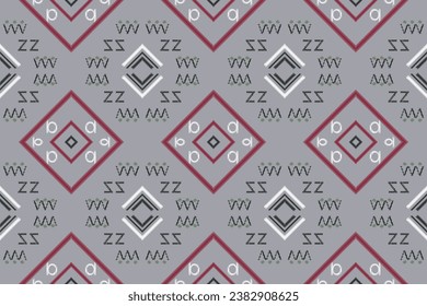 Simple ethnic design. traditional patterned wallpaper It is a pattern created by combining geometric shapes. Create beautiful fabric patterns. Design for print.