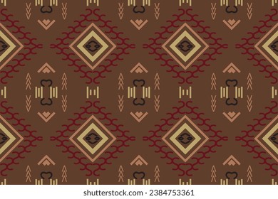 Simple ethnic design. traditional patterned carpets It is a pattern created by combining geometric shapes. Create beautiful fabric patterns. Design for print.