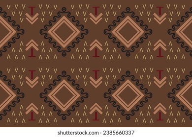 Simple ethnic design. traditional patterned Native American art It is a pattern created by combining geometric shapes. Create beautiful fabric patterns. Design for print.