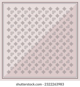 simple ethnic folk scarf hijab 061