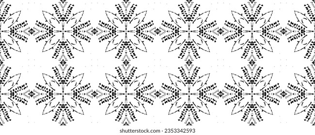 Sencillo Geo Batik Étnico. Diseño étnico Patrón oscuro. Impresión de mano de perro. Vector nativo oscuro de escrúpulos. Tejido de tinta de color negro. Patrón Doodle de color negro. Diseño de acuarela de tinta transparente