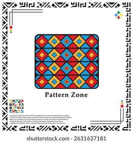 Simple ethnic ornaments pattern design