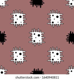 Simple ethnic pattern inspired by Australian aboriginals symbols. Endless vector texture. Nice for fabric print, wrapping paper, textile, carpet