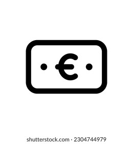 Simple Euro icon. The icon can be used for websites, print templates, presentation templates, illustrations, etc