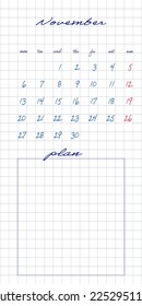 Simple european 2023 year vector calendar