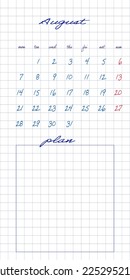 Simple european 2023 year vector calendar