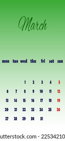 Calendario vectorial europeo simple de 2023 años