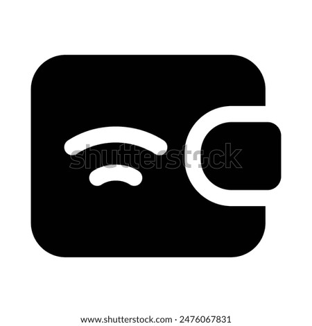Simple Ewallet icon. The icon can be used for websites, print templates, presentation templates, illustrations, etc