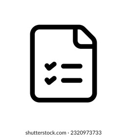 Icono de examen simple. El icono puede utilizarse para sitios web, plantillas de impresión, plantillas de presentación, ilustraciones, etc