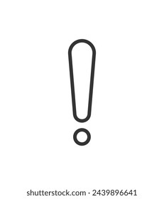 Ilustración "Icono de signo de exclamación simple"