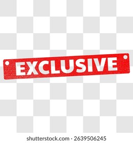 simple exclusive sign stamp background