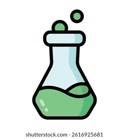 Simple Experiment colorful icon. The icon can be used for websites, print templates, presentation templates, illustrations, etc	