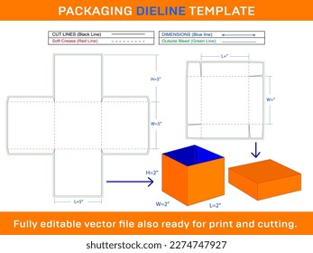 Simple Explasion Box, Storage Box Dieline Template