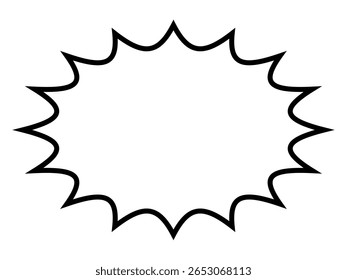 Simples explosão balão Vetor ilustração