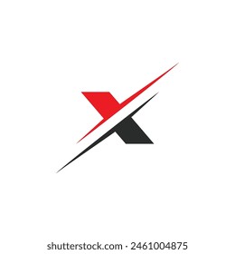 Simple express logo Vector. X icon. initial letter x logo vector design illustration Template.