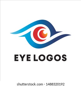 simple eye abstract design logo