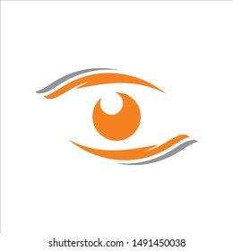 simple eye abstract design logo