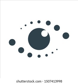 simple eye abstract design logo