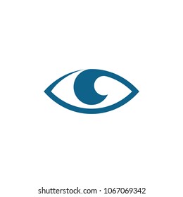 simple eye care logo
