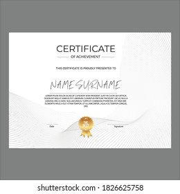 Simple Eye Catching Achievement Certificate Template
