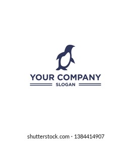 Simple and eye catching penguin logo design