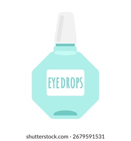 Simple eye drops illustration material
