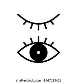 Simple eye icon symbol vector. symbol for web site Computer and mobile vector.