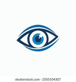 Simple Eye Logo, icon template for t-shirt design