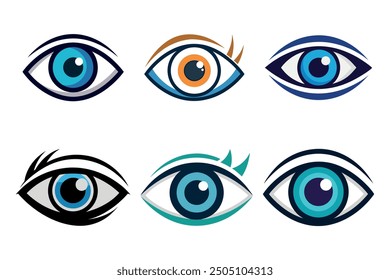 Simple Eye Logo, icon template for t-shirt design