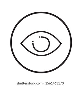 A simple eye logo made of lines