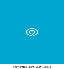 simple eye love vector illustration