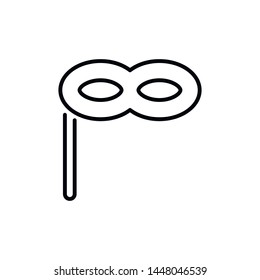 Simple eye mask line icon. Stroke pictogram. Vector illustration isolated on a white background. Premium quality symbols. Vector sign for mobile app and web sites.