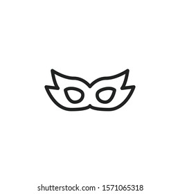 Simple eye mask line icon. Stroke pictogram. Vector illustration isolated on a white background. Premium quality symbol. Vector sign for mobile app and web sites.