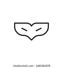 Simple eye mask line icon. Stroke pictogram. Vector illustration isolated on a white background. Premium quality symbol. Vector sign for mobile app and web sites.