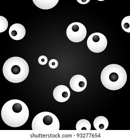 Simple eye seamless background, vector illustration, eps10, 2 layers